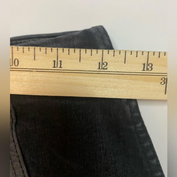 Free people  Color blocked denim Mini Skirt Grey Size 4 - Picture 4 of 7